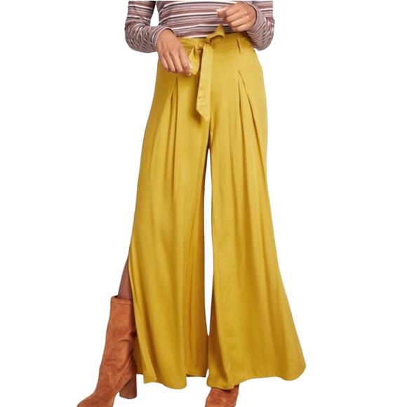 New Jack BB Dakota Hold On Tight‎ Wide Leg Pant Yellow Size S - Picture 2 of 8